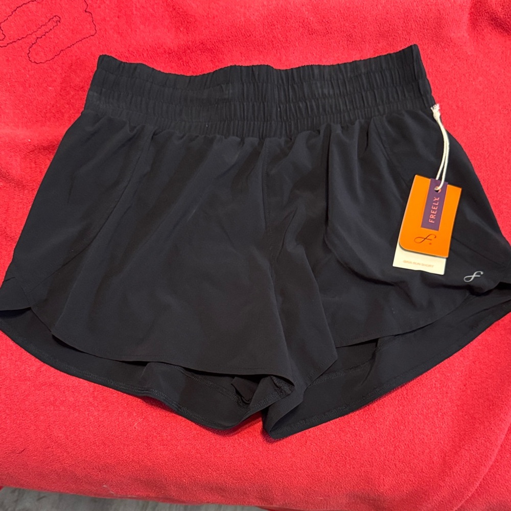 Free People Women's Black Athletic Shorts